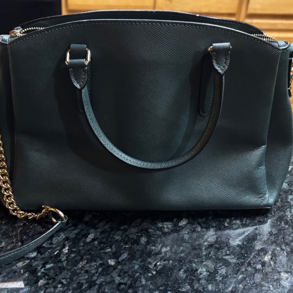 Dark Green Coach Purse - Picture 3 of 6